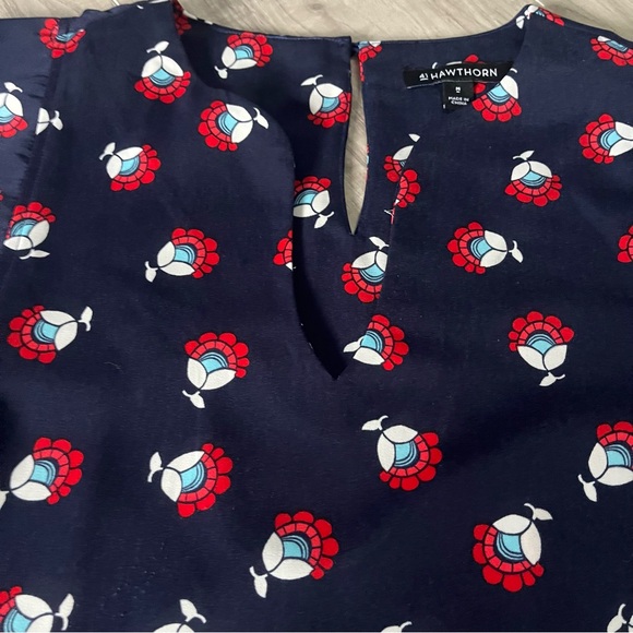 41 Hawthorn women’s Sleeveless Blouse red white blue size medium - Picture 3 of 8